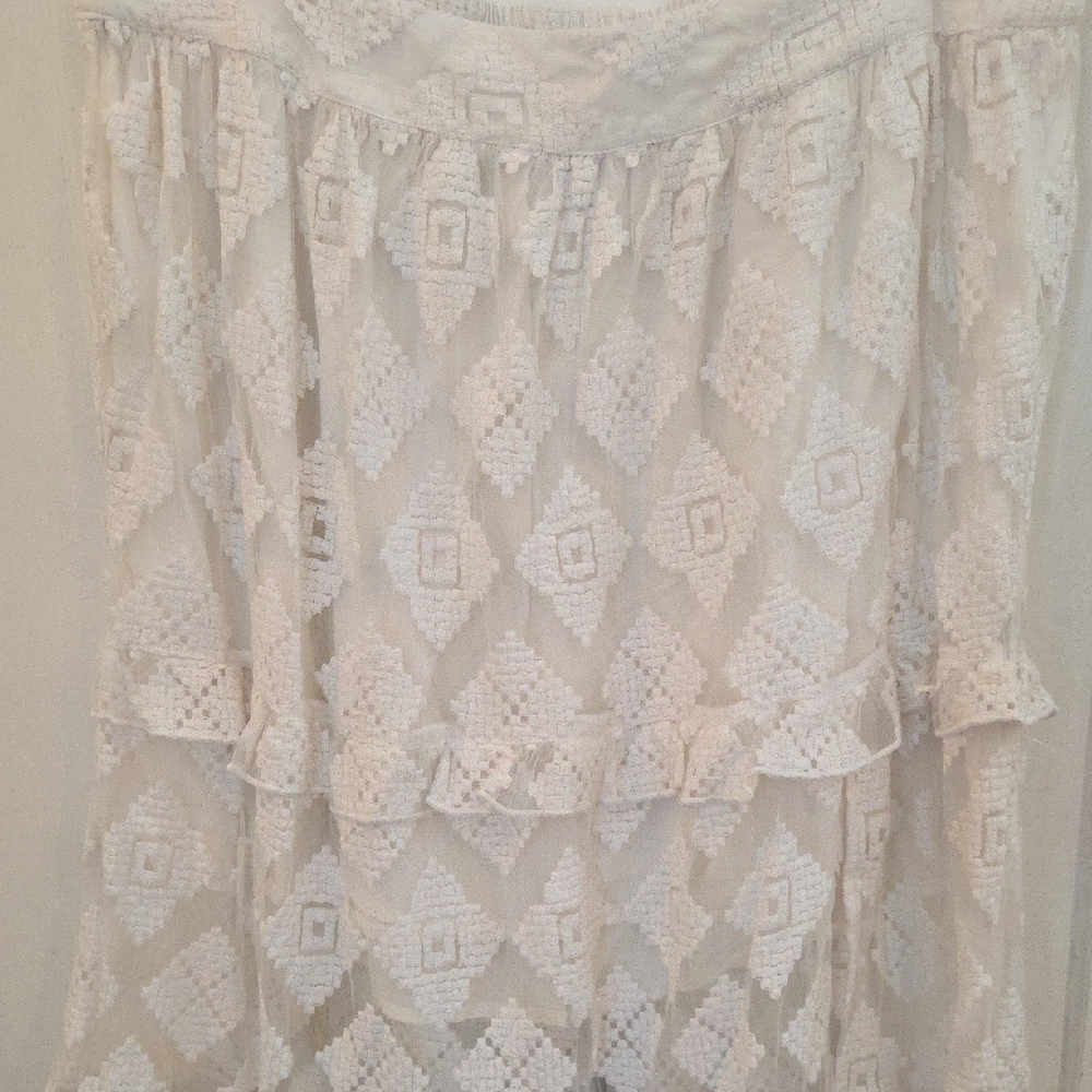 Shyanne Cream Lace Maxi Skirt